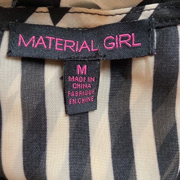 Material Girl Sheer Button Up Shirt - Picture 6 of 8